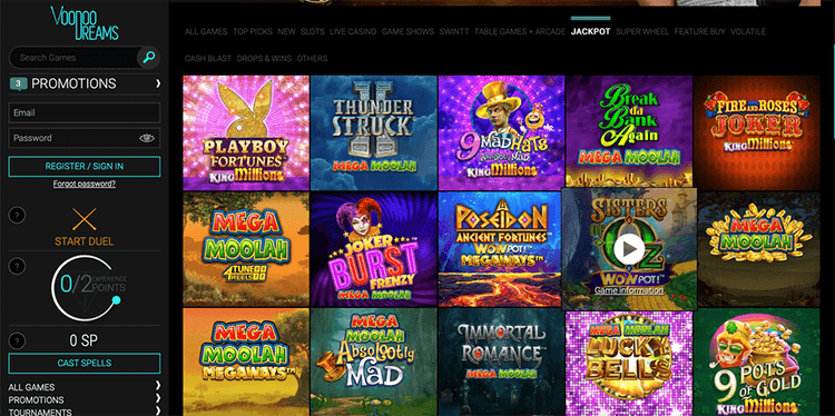 VoodooDreams slots