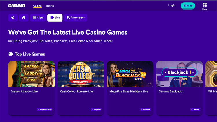 casumo livecasino