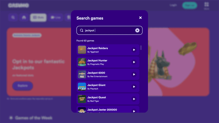 casumo searchgame