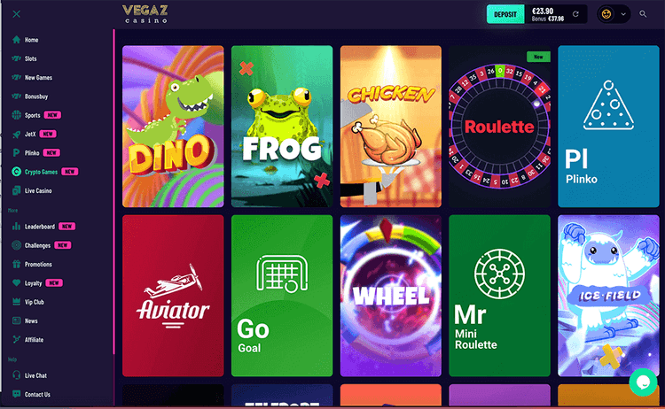cryptogames vegaz
