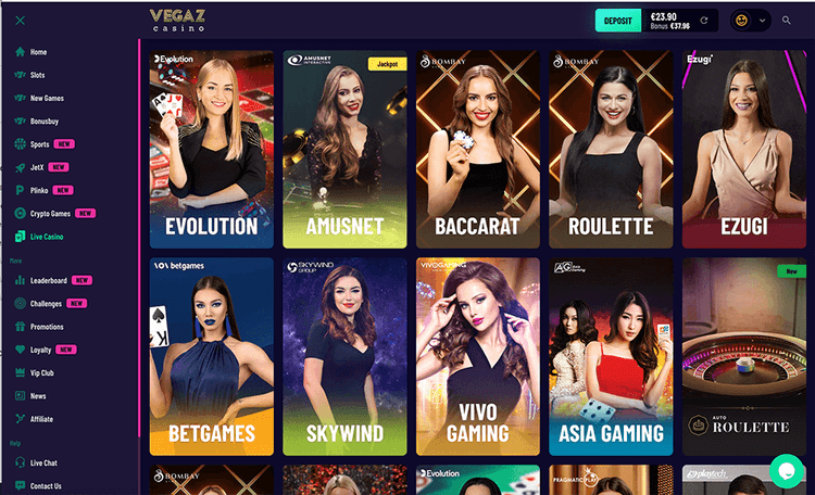 livegameslobby vegaz