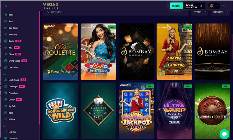 tablegames vegaz