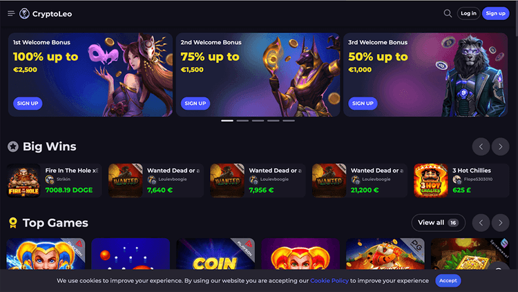 CryptoLeo bigwins