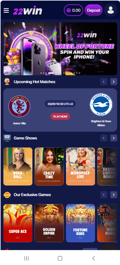 win mobile interface