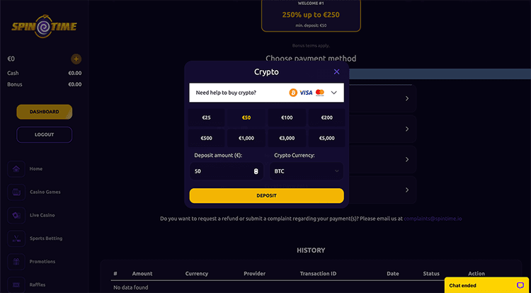buycrypto spintime