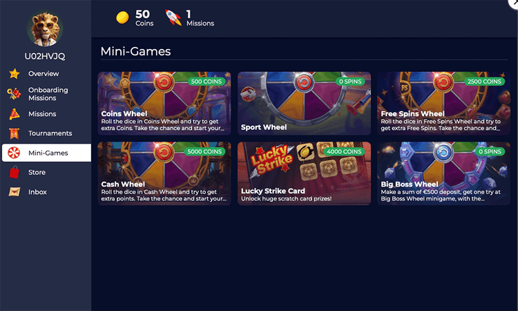 mini games ninewin