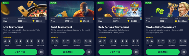 tournaments ninewin