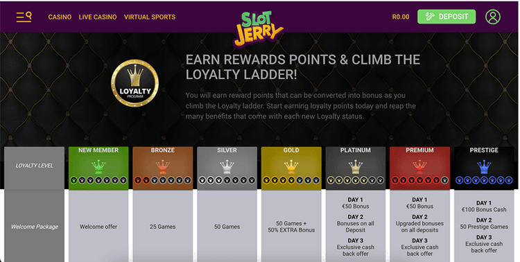 Slot Jerry Casino vip program