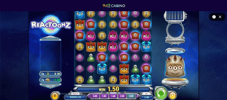 art casino reactoonz