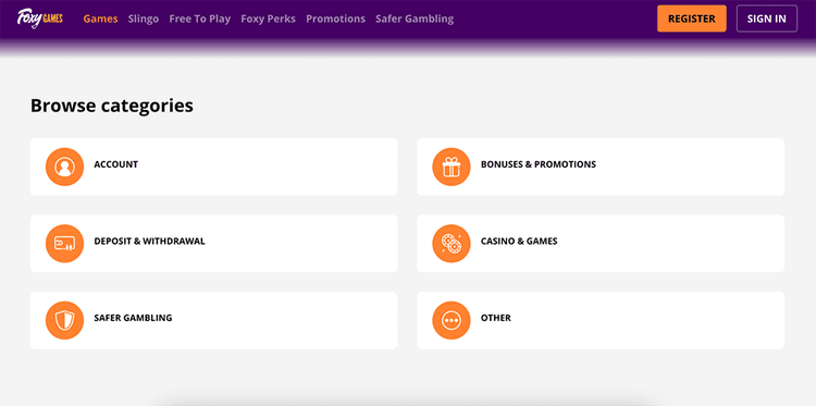 foxy game support
