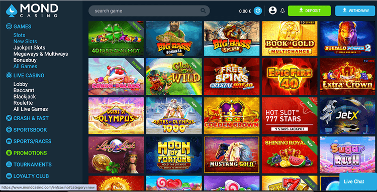 mond casino Popular Slots