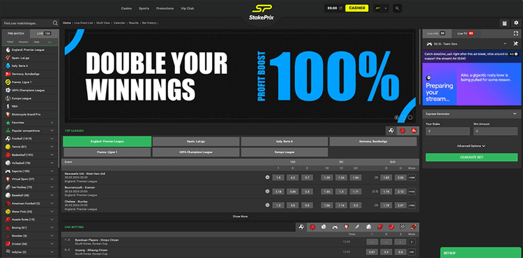 stakeprix sports betting