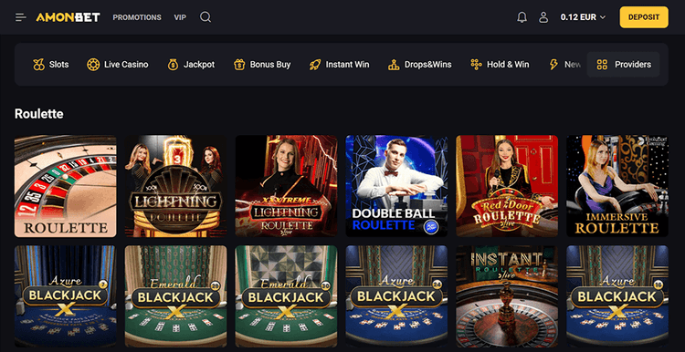 AmonBet Casino Table Games