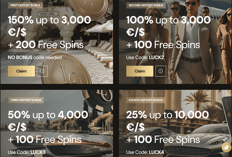 Lucky Ones Welcome Bonus