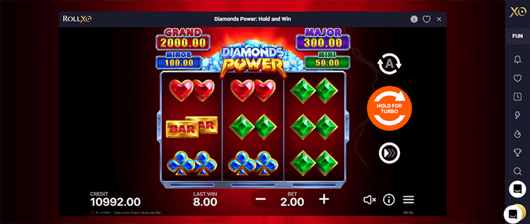 RollXO Diamonds Power
