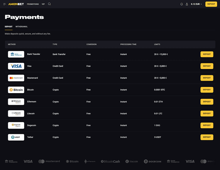 amonbet payments