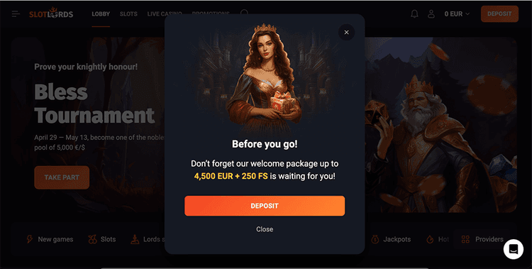 slotlords casino Welcome Bonus