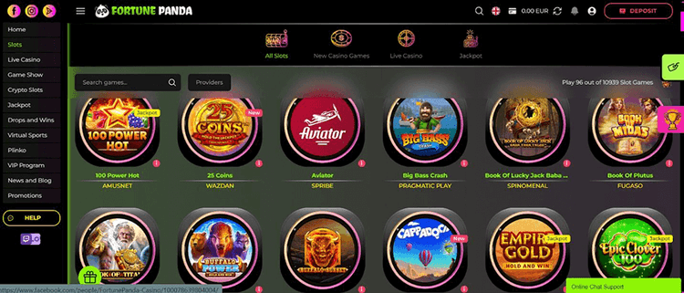 Fortune Panda Casino Slots