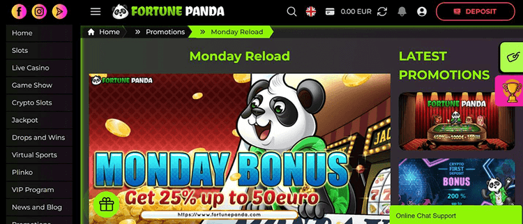 Monday Reload Bonus
