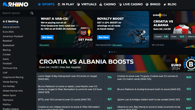 Rhino bet Sports Betting