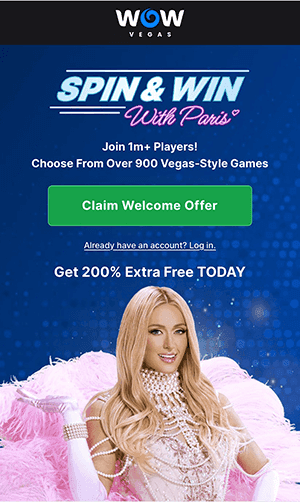 Wow Vegas mobile