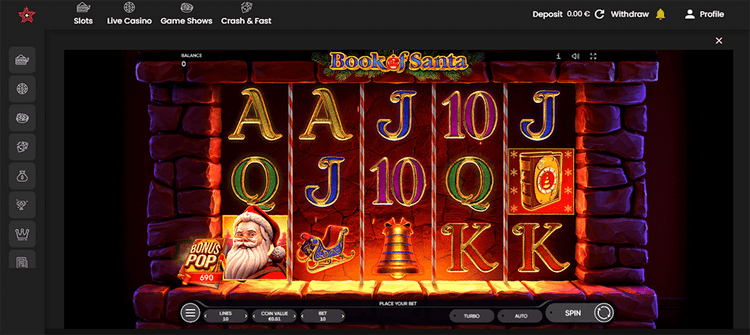 casinostars Book of Santa