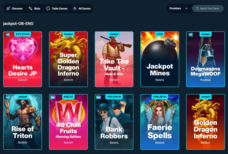 lucky max jackpots