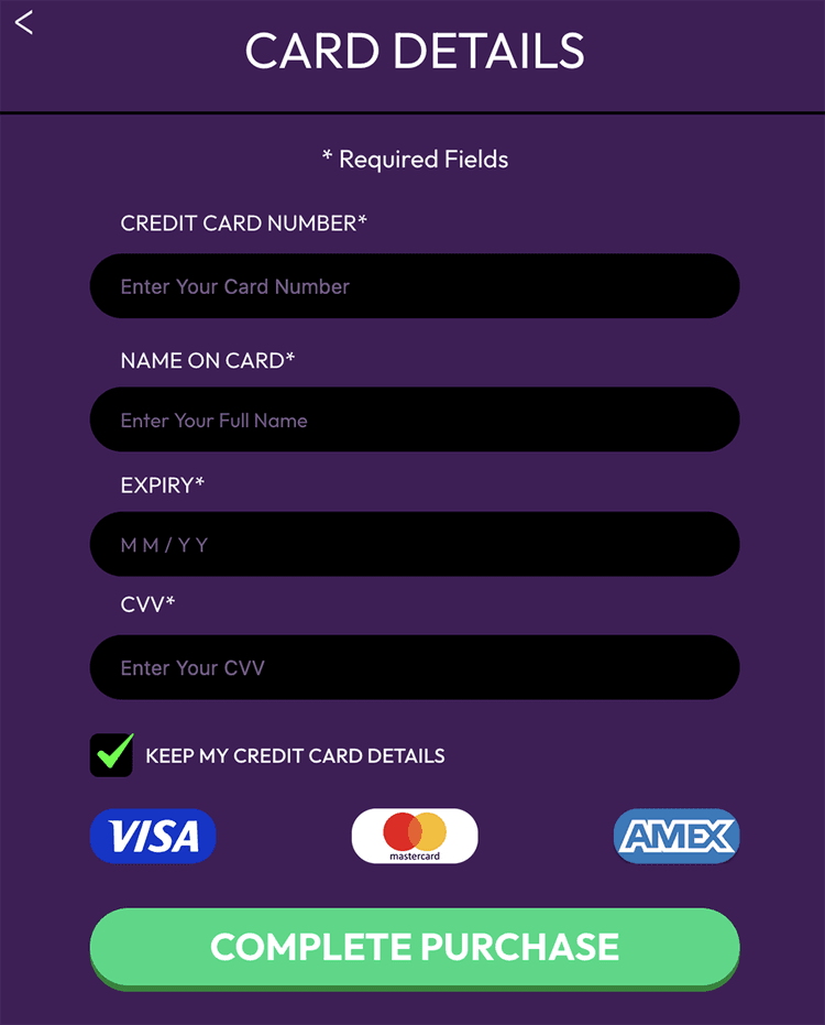social casino carddetail