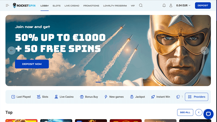 RocketSpin Casino preview