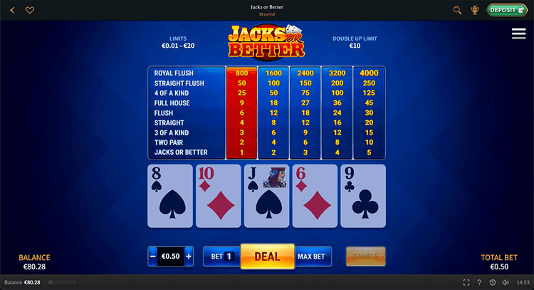 Talismania Casino Jacks or Better