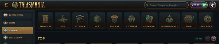 Talismania casino