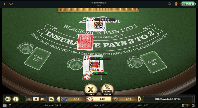 Talismania casino Burn Blackjack