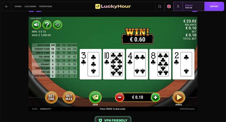 luckyhour Video Poker