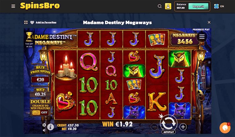 spinsbro Madame Destiny Megaways