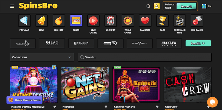spinsbro Popular Slots