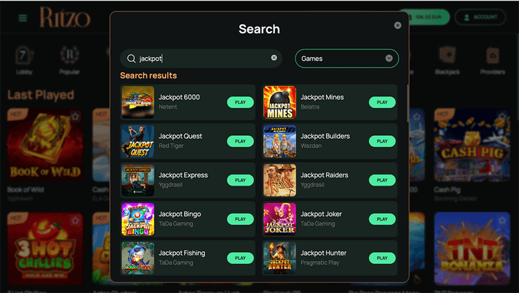 Ritzo search