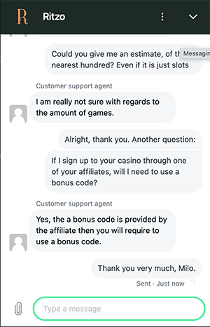 Ritzo support