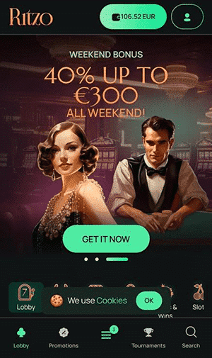 Ritzo weekendbonus mobile