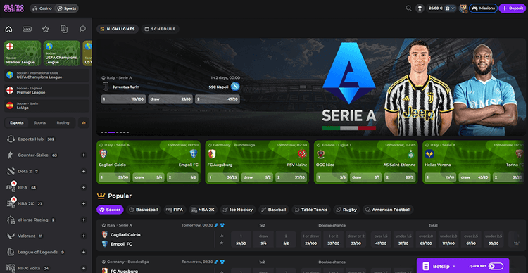 memo sportsbook