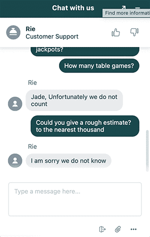 Punterz Casino chat