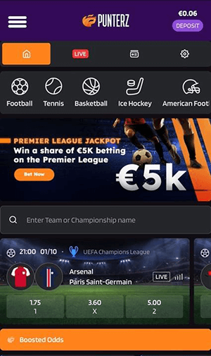 Punterz Casino mobile