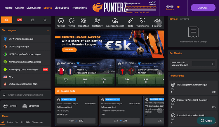 Punterz Casino preview