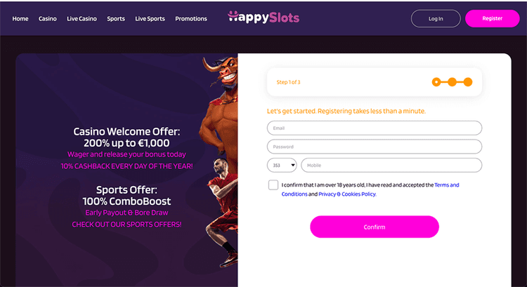happyslot step