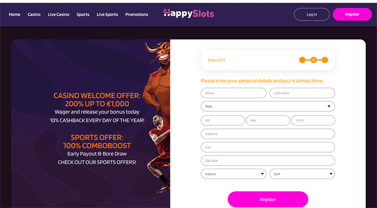 happyslot step