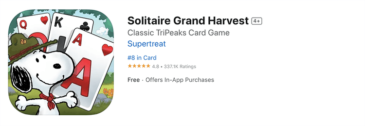 solitaire grand harvest app