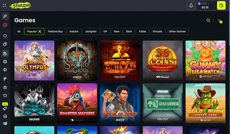 starzino casino popular