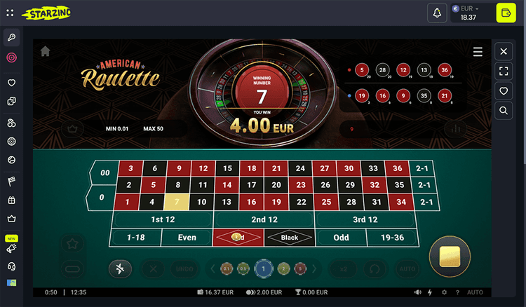 starzino casino roulette