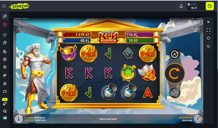 starzino casino zeus