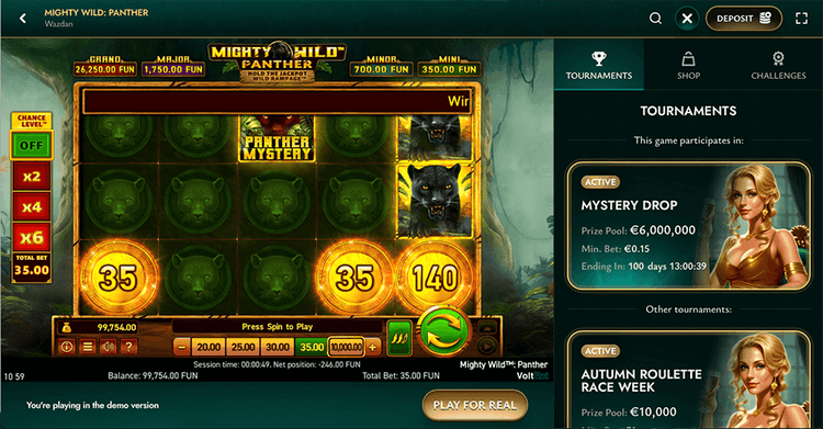 Cashed Casino mighty wild