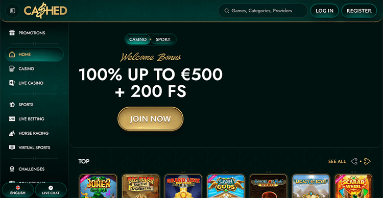 Cashed Casino sport